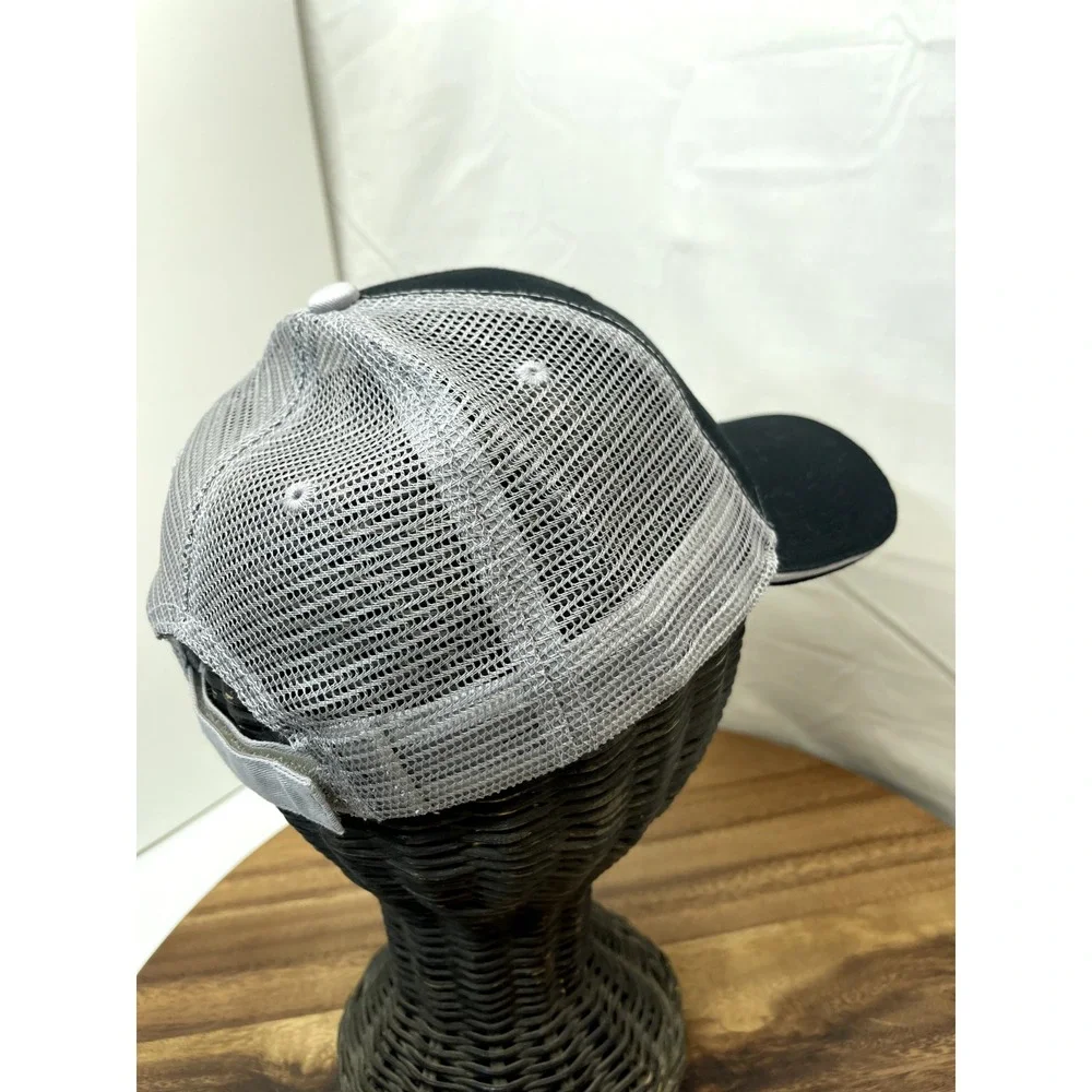 Jack Daniels‎ Tennessee Honey Hat Cap Black & Gray Strap Back Adjustable New